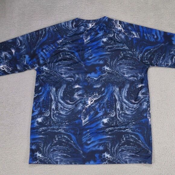 Huk Fishing Shirt Mens Large Blue Long Sleeve Performance Stretch - Picture 9 of 10